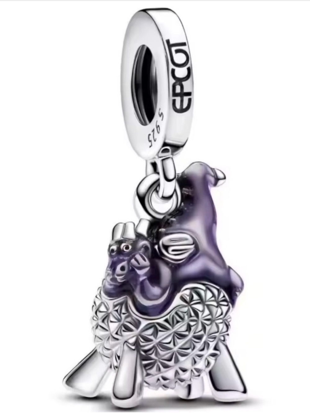 Sterling Silver Purple Figment Charm Pendant